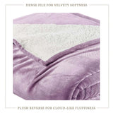 Velvet Plush Sherpa Bed Blanket - Sherpa Fleece Collection-Blankets-Parc Decor