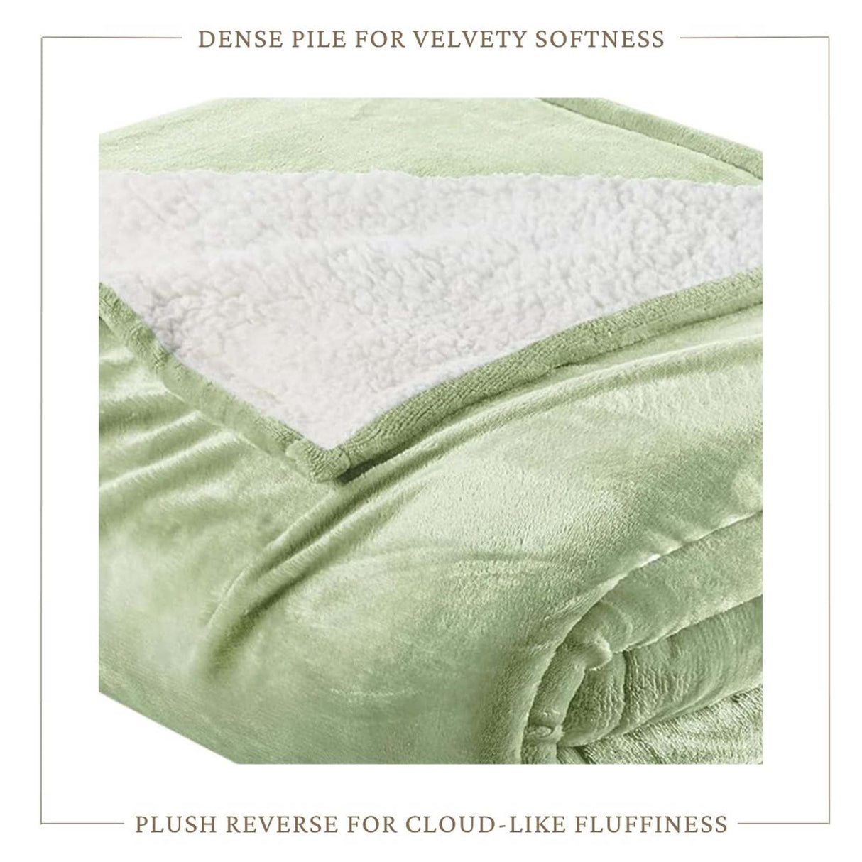 Velvet Plush Sherpa Bed Blanket - Sherpa Fleece Collection-Blankets-Parc Decor