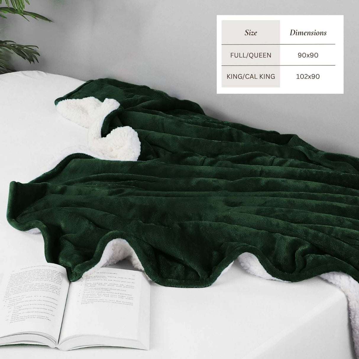 Velvet Plush Sherpa Bed Blanket - Sherpa Fleece Collection-Blankets-Parc Decor
