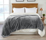 Velvet Plush Sherpa Luxury Bed Blanket - Cielo Collection