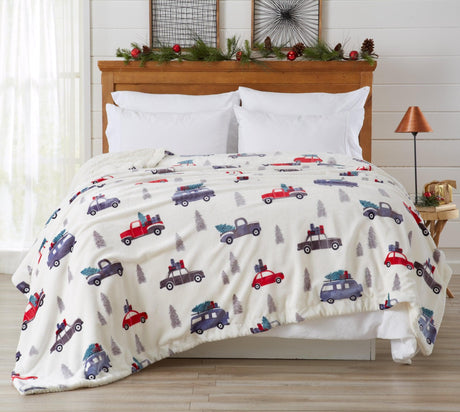 Velvet Plush Sherpa Luxury Bed Blanket - Cielo Collection