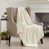Velvet Plush Sherpa Luxury Bed Blanket - Cielo Collection-Blankets-Parc Decor