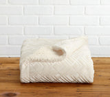Velvet Plush Sherpa Luxury Bed Blanket - Cielo Collection-Blankets-Parc Decor