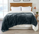 Velvet Plush Sherpa Luxury Bed Blanket - Cielo Collection-Blankets-Parc Decor