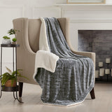 Velvet Plush Sherpa Luxury Bed Blanket - Cielo Collection-Blankets-Parc Decor