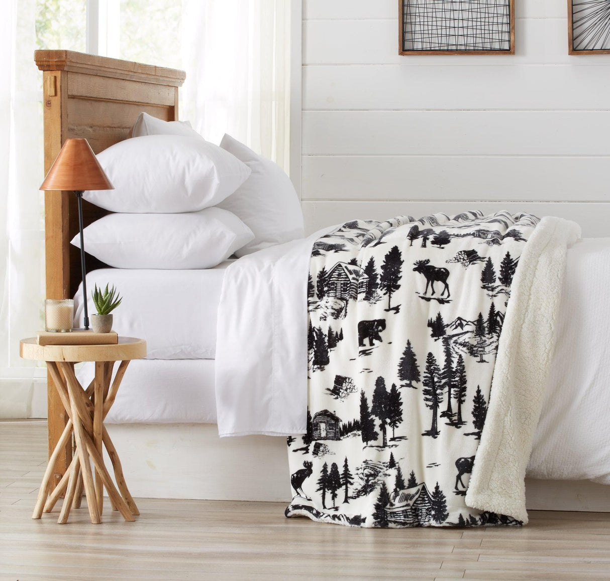 Velvet Plush Sherpa Luxury Bed Blanket - Cielo Collection-Blankets-Parc Decor