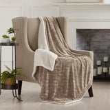 Velvet Plush Sherpa Luxury Bed Blanket - Cielo Collection-Blankets-Parc Decor