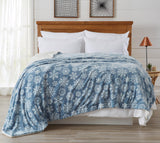 Velvet Plush Sherpa Luxury Bed Blanket - Cielo Collection-Blankets-Parc Decor