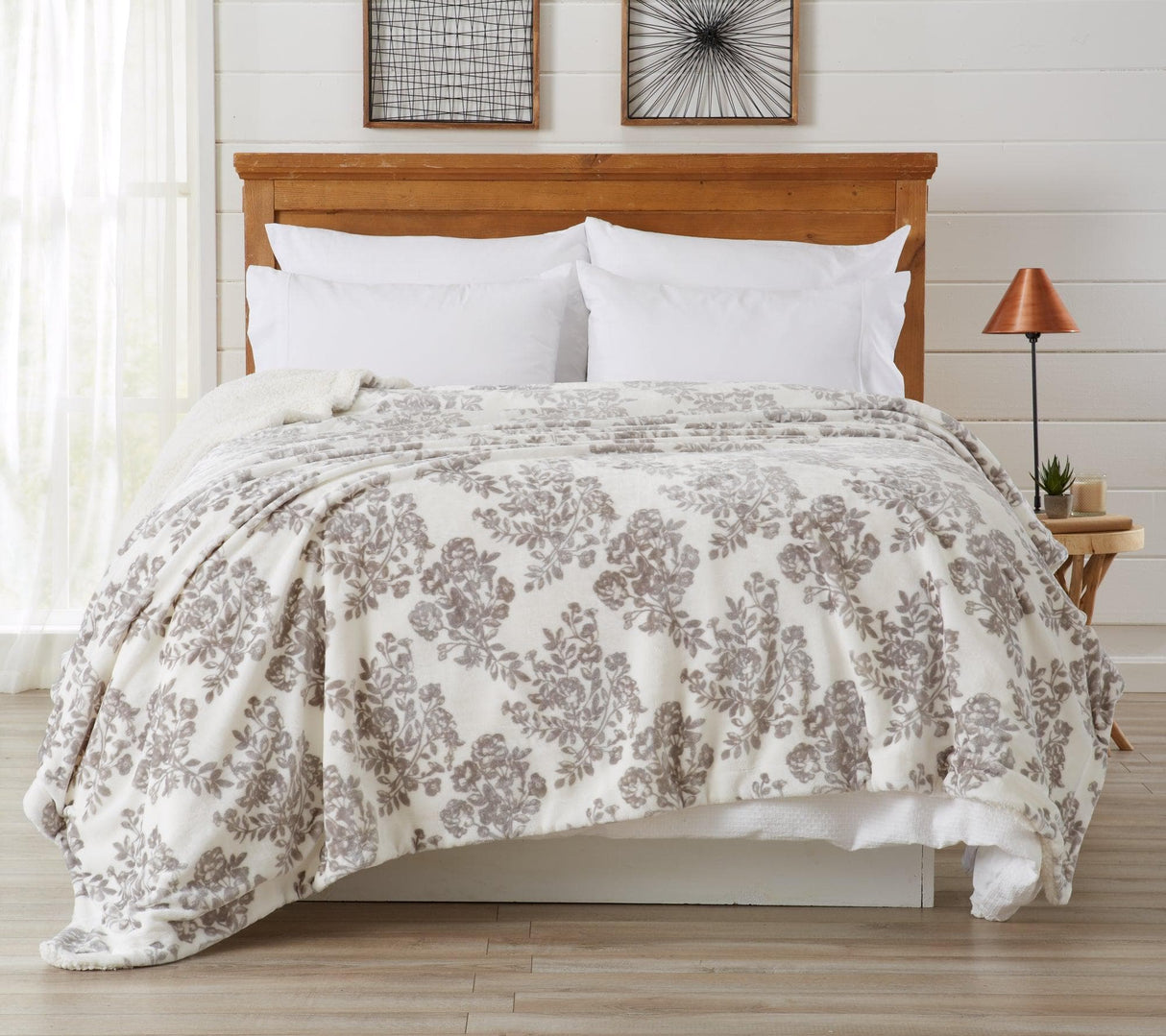 Velvet Plush Sherpa Luxury Bed Blanket - Cielo Collection-Blankets-Parc Decor