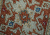 Vibrant Colorful Silver, Beige, Blue and Brown Traditional Heriz Multi Size wool Area Rug