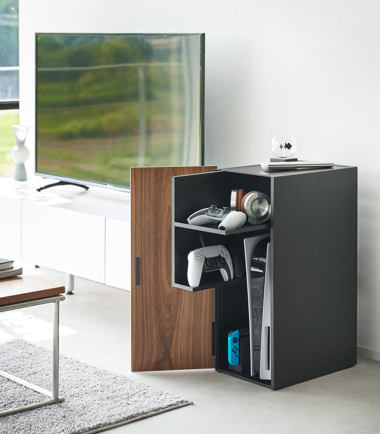 Video Game Storage Cabinet – Steel-Video Games-Parc Decor