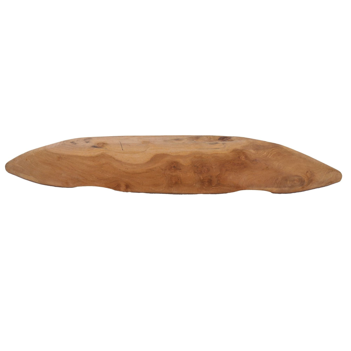 Viking Boat Natural Teak Table Centerpiece-Parc Decor
