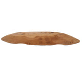 Viking Boat Natural Teak Table Centerpiece-Parc Decor