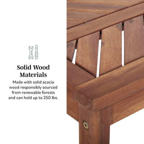 Vincent Patio Dining Bench-Outdoor-Parc Decor