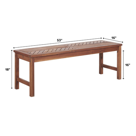 Vincent Patio Dining Bench-Outdoor-Parc Decor