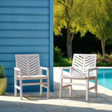 Vincent Patio Wood Chairs, Set of 2-Outdoor-Parc Decor