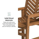 Vincent Patio Wood Chairs, Set of 2-Outdoor-Parc Decor