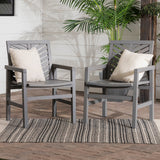 Vincent Patio Wood Chairs, Set of 2-Outdoor-Parc Decor