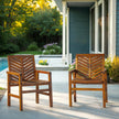 Vincent Patio Wood Chairs, Set of 2-Outdoor-Parc Decor