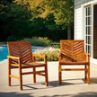 Vincent Patio Wood Chairs, Set of 2-Outdoor-Parc Decor