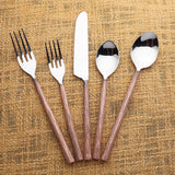 Vinear Flatware, 5- Pc. Place Setting-flatware set-Parc Decor