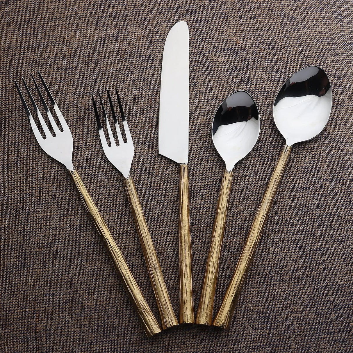 Vinear Flatware, 5- Pc. Place Setting-flatware set-Parc Decor