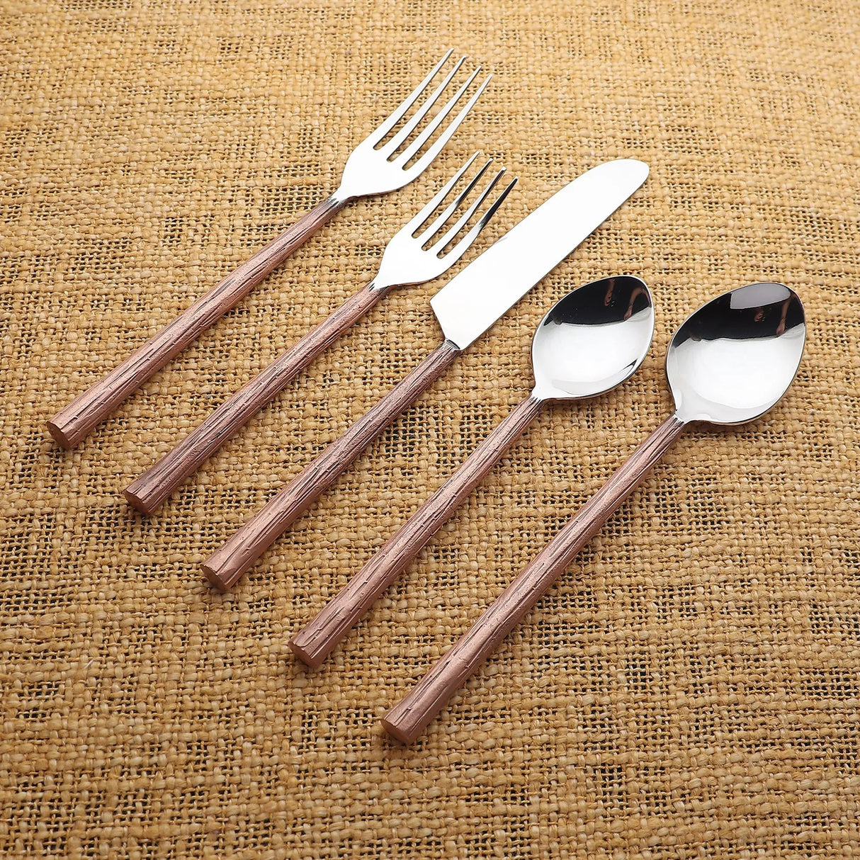 Vinear Flatware, 5- Pc. Place Setting-flatware set-Parc Decor