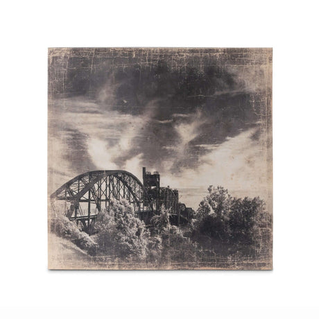 Vintage Arkansas Railroad Bridge Art on Canvas (Set of 3)-Artwork-Parc Decor