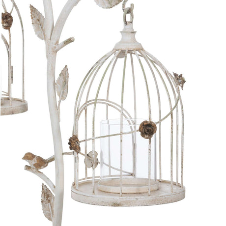 Vintage Birdcage Candle Holder with Hanging Lanterns-Candle Holder-Parc Decor