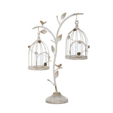 Vintage Birdcage Candle Holder with Hanging Lanterns-Candle Holder-Parc Decor