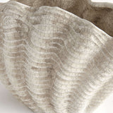 Vintage Coastal Ceramic Shell Vase