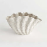 Vintage Coastal Ceramic Shell Vase