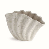 Vintage Coastal Ceramic Shell Vase