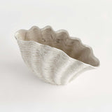 Vintage Coastal Ceramic Shell Vase-Vase-Parc Decor