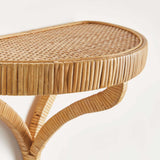 Vintage Coastal Rattan Wall Shelf-Wall Shelves & Ledges-Parc Decor