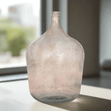 Vintage Demijohn Glass Bottle Vase in Antique Green-Vase-Parc Decor