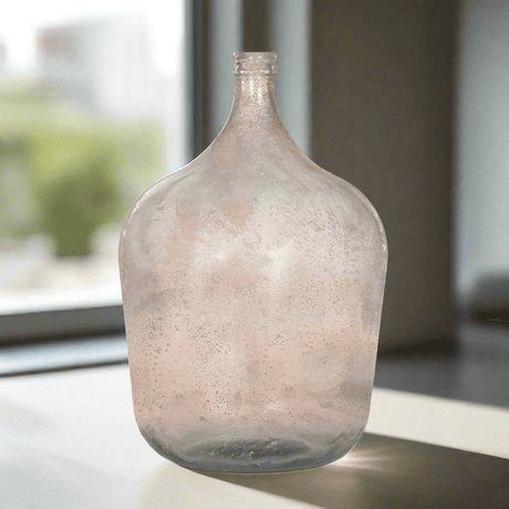 Vintage Demijohn Glass Bottle Vase in Antique Green-Vase-Parc Decor