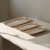 Vintage Gold Iron Serving Tray Set-Serving Tray-Parc Decor