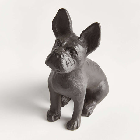 Vintage Metal French Bulldog Sculpture-Sculpture-Parc Decor