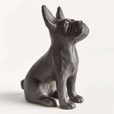 Vintage Metal French Bulldog Sculpture-Sculpture-Parc Decor