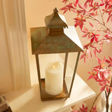 Vintage Pagoda-Top Large Metal Lantern-Lantern-Parc Decor