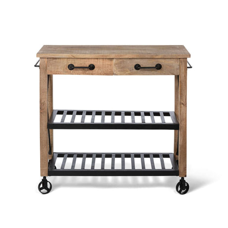 Vintage Rolling Garden Cart with Drawers-cart-Parc Decor