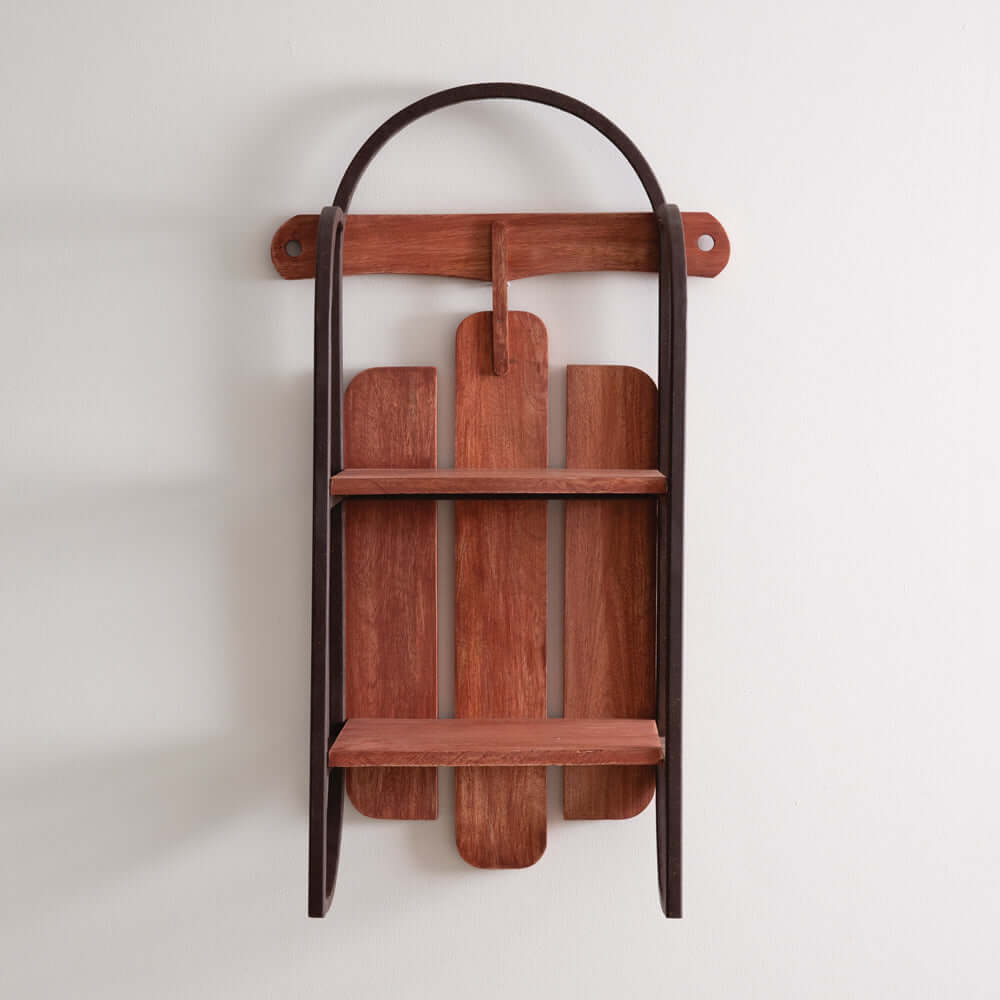 Vintage Sled Wall Shelf-shelf-Parc Decor