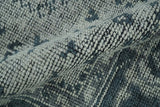 Vintage Style Distressed Traditional Hand Knotted Serapi Silver and Gray Multi Size Area Rug