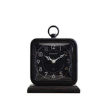 Vintage-Style Pewter Table Clock