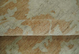 Vintage Style Rust and Beige Hand knotted Traditional Oushak 8x10 and 9x12 wool Area Rug