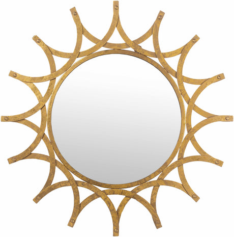 Vivi Gold Metal Mirror-Mirrors-Parc Decor