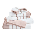Decorative Cotton Stripe Bath Towel Set - Noelle Collection