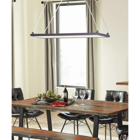 Wafer 24"L 1-Light LED Island Light Fixture Bronze Finish by Maxim