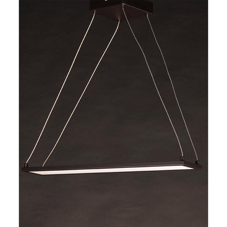 Wafer 24"L 1-Light LED Island Light Fixture Bronze Finish by Maxim
